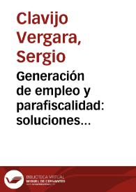 Generación de empleo y parafiscalidad: soluciones estructurales en tiempos de crisis | Biblioteca Virtual Miguel de Cervantes