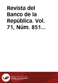 Revista del Banco de la República. Vol. 71, Núm. 851 (septiembre 1998) | Biblioteca Virtual Miguel de Cervantes