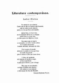 Labor divina / Enrique Menéndez Pelayo | Biblioteca Virtual Miguel de Cervantes