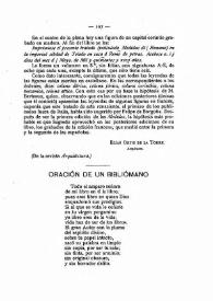 Oración de un bibliómano | Biblioteca Virtual Miguel de Cervantes