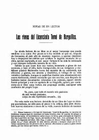 Las rimas del Licenciado Tomé de Burguillos / José María de Cossío | Biblioteca Virtual Miguel de Cervantes