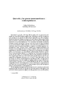 Quevedo y los poetas norteamericanos contemporáneos / Carlos M. Gutiérrez | Biblioteca Virtual Miguel de Cervantes