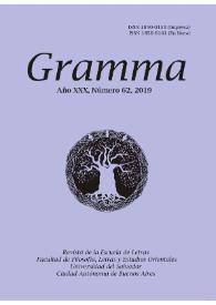 Gramma. Año XXX, número 62, 2019 | Biblioteca Virtual Miguel de Cervantes