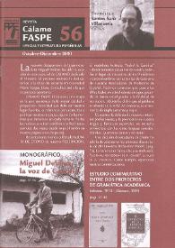 Más información sobre Revista Cálamo FASPE : lengua y literatura españolas. Núm. 56, 2010