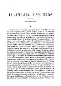 La Avellaneda y sus versos (continuación) / Alberto López Argüello | Biblioteca Virtual Miguel de Cervantes