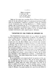 Notas de un lector: Variantes de una poesía de Enrique Gil / José María de Cossío | Biblioteca Virtual Miguel de Cervantes