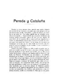 Pereda y Cataluña / Alfonso Par | Biblioteca Virtual Miguel de Cervantes