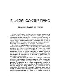 El hidalgo cristiano. Ideas religiosas de Pereda / Juan R. de Legisima | Biblioteca Virtual Miguel de Cervantes