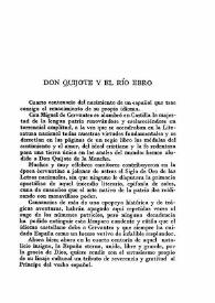 Don Quijote y el río Ebro / Concha Espina | Biblioteca Virtual Miguel de Cervantes