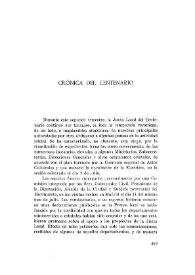 Crónica del Centenario [del nacimiento de Marcelino Menéndez Pelayo, 1856-1912] / José Simón Cabarga | Biblioteca Virtual Miguel de Cervantes