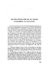 Los dos desenlaces de "El celoso extremeño" de Cervantes / Gwynne Edwards | Biblioteca Virtual Miguel de Cervantes