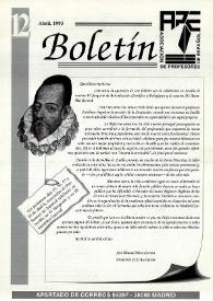 Más información sobre Boletín de la Asociación de Profesores de Español (FASPE). Núm. 12, 1993