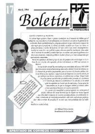 Más información sobre Boletín de la Asociación de Profesores de Español (FASPE). Núm. 17, 1994