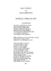 Dos poemas / por Gaspar Moisés Gómez | Biblioteca Virtual Miguel de Cervantes