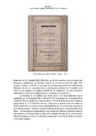 Imprenta de la Caridad (1822-1855) [Semblanza] / Luis Blau Lima | Biblioteca Virtual Miguel de Cervantes