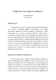 Teoría para una sociología ambiental / J. Andrés Domínguez; Antonio Aledo | Biblioteca Virtual Miguel de Cervantes