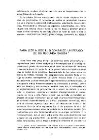 Portada:Para leer a José Luis González: un repaso de su segunda salida / Andrés Avellaneda