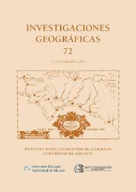 Investigaciones Geográficas. Núm. 72, 2019 | Biblioteca Virtual Miguel de Cervantes