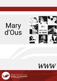 Mary d'Ous (1972) [Ficha de espectáculo]