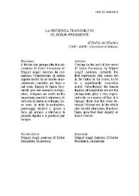 La presenza femminile in "El señor presidente" / Emilia del Giudice | Biblioteca Virtual Miguel de Cervantes