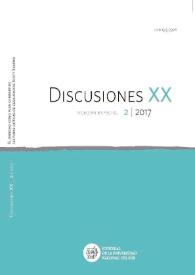 Discusiones. Núm. 20.2, 2017 | Biblioteca Virtual Miguel de Cervantes