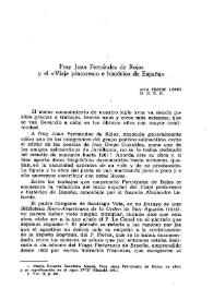 Fray Juan Fernández de Rojas y el "Viaje pintoresco e histórico de España" / Ana Freire López | Biblioteca Virtual Miguel de Cervantes