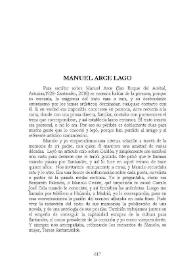 Manuel Arce Lago / Germán Gullón | Biblioteca Virtual Miguel de Cervantes