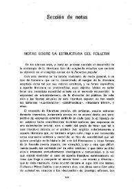 Notas sobre la estructura del folletín / Juan Armando Epple | Biblioteca Virtual Miguel de Cervantes