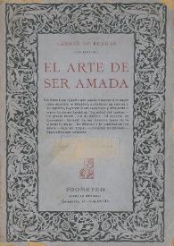 El arte de ser amada / arreglado por Carmen de Burgos (Colombine) | Biblioteca Virtual Miguel de Cervantes