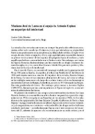 Mariano José de Larra en el espejo de Antonio Espina: un arquetipo del intelectual / Jessica Cáliz Montes | Biblioteca Virtual Miguel de Cervantes
