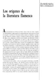 Los orígenes de la literatura flamenca / Juan de la Plata | Biblioteca Virtual Miguel de Cervantes