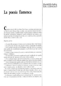 La poesía flamenca | Biblioteca Virtual Miguel de Cervantes