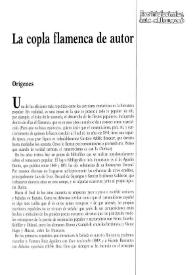 La copla flamenca de autor / Eugenio Cobo | Biblioteca Virtual Miguel de Cervantes