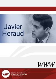 Javier Heraud / directora Elena Zurrón Rodríguez