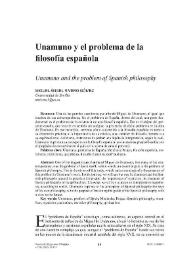 Unamuno y el problema de la filosofía española / Miguel Ángel Rivero Gómez | Biblioteca Virtual Miguel de Cervantes