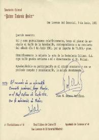 Carta mecanografiada de Ambroa Martínez, Juan M. (Real Coliseo Carlos III) a Luis Galve. 1981-06-09 | Biblioteca Virtual Miguel de Cervantes