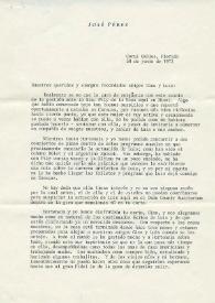 Carta mecanografiada de Pérez, José a Luis Galve. 1972-06-30 | Biblioteca Virtual Miguel de Cervantes