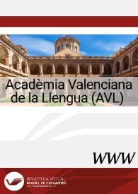 Acadèmia Valenciana de la Llengua (AVL)