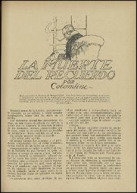La muerte del recuerdo / por Colombine ; ilustraciones de Longoria | Biblioteca Virtual Miguel de Cervantes