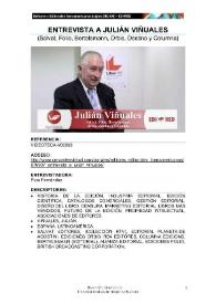 Entrevista a Julián Viñuales (Salvat, Folio, Bertelsmann, Orbis, Destino y Columna) | Biblioteca Virtual Miguel de Cervantes