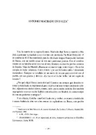 Antonio Machado en Baeza / Julio César Chaves | Biblioteca Virtual Miguel de Cervantes