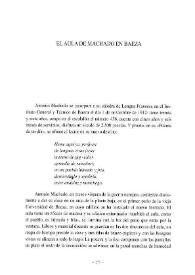 El aula de Machado en Baeza  / Antonio Gallego Morell | Biblioteca Virtual Miguel de Cervantes