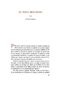 El poeta rescatado / por Dionisio Ridruejo | Biblioteca Virtual Miguel de Cervantes
