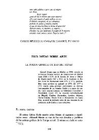 Cuadernos Hispanoamericanos, núm. 374 (agosto 1981). Tres notas sobre arte / Raúl Chavarri | Biblioteca Virtual Miguel de Cervantes