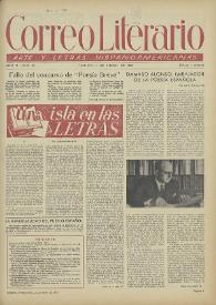 Correo Literario : Arte y Letras Hispanoamericanas. Año II, núm. 15, 1 de enero de 1951 | Biblioteca Virtual Miguel de Cervantes