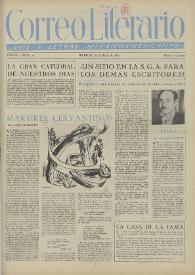 Correo Literario : Arte y Letras Hispanoamericanas. Año II, núm. 22, 15 de abril de 1951 | Biblioteca Virtual Miguel de Cervantes
