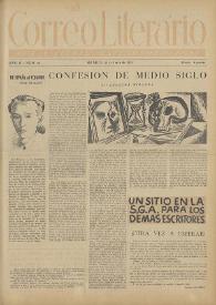 Correo Literario : Arte y Letras Hispanoamericanas. Año II, núm. 26, 15 de junio de 1951 | Biblioteca Virtual Miguel de Cervantes