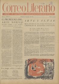Correo Literario : Arte y Letras Hispanoamericanas. Año II, núm. 30, 15 de agosto de 1951 | Biblioteca Virtual Miguel de Cervantes
