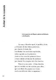 Azahar de tu ausencia / Vicente Mojica | Biblioteca Virtual Miguel de Cervantes