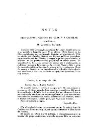 Más información sobre Seis cartas inéditas de "Clarín" a Castelar / Manuel Cardenal Iracheta